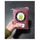 The Holy South - Fringed Reversible Fingertip Hand Towel (Size 11 W x 18 L) Terry Cotton Washcloth Set for Face and Bathroom use. (3, Maroon)