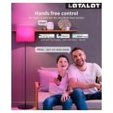 Lotalot Led Floor Lamp for Living Room: Modern Standing Tall Floor Lamp for Bedroom - Smart APP Control - RGB Light 16 Million Colors with Decorative Lampshade