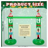 HyDren Christmas Nutcracker Inflatable Limbo Game for Kids Adults 59 Tall Limbo Party Game Christmas Carnival Games for Xmas Indoor Outdoor Birthday Party Supplies Lawn Backyard Picnic Holiday Decor
