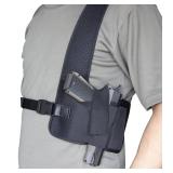 HOGIKUO Universal Shoulder Holster Chest Holster,Concealed Shoulder Holster for Men,Fits 1911,M&P Shield 9mm, Glock 19,Sig P365,S&W Bodyguard and More Right Hand