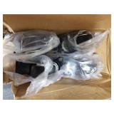 MSH&HCE 2 Inch Heavy Duty Locking Caster Wheels with Brake - 360° Swivel, 600lb Capacity - Quiet Casters for Furniture, Tables, Workbenches- Includes Screws, washers & Screwdriver(Set of 4)