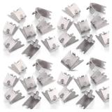 Hotop 32 Pieces 920158 Refrigerator Shelf Clips Freezer Cooler Shelf Support Commercial Replacement Rack Clips Buckles for Fridge Parts