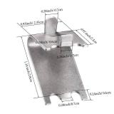 Hotop 32 Pieces 920158 Refrigerator Shelf Clips Freezer Cooler Shelf Support Commercial Replacement Rack Clips Buckles for Fridge Parts