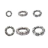 Yuauy 12 Kinds of 5 Sets Bike Ball Bearing Headset Retainer Crank Caged Wheel Ball Dia 4mm to 8mm 1/6 to 1/3 OD 20mm to 50mm ID 11mm to 42mm Repair Accessories 60 pcs