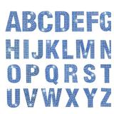 PRATIQUE Glitter Rhinestone Alphabet Letter Stickers, 26 Letters Self-Adhesive Stickers for DIY Art and Craft (Blue)