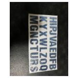 PRATIQUE Glitter Rhinestone Alphabet Letter Stickers, 26 Letters Self-Adhesive Stickers for DIY Art and Craft (Blue)