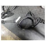 SlowTon No Pull Dog Harness - Heavy Duty Dog Harness and Leash Set for Medium Large Dogs, Reflective Tactical Harness with Soft Padded and Front Clip for Easy Walk and Training (Black L)