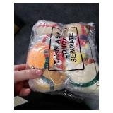 Aoriher 8 Pcs Mini Stuffed Animals 3.15 Inch Stuffed Animals Ornaments Bulk Colorful Woodland Animal Keychain for Valentine Birthday Wedding Baby Shower Party Favor(Cap and Scarf)