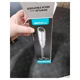 SIMPLETaste Milk Frother Handheld Battery Operated Electric Foam Maker, Drink Mixer with Stainless Steel Whisk and Stand for Cappuccino, Bulletproof Coffee, Latte