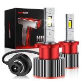 Torchbeam D2S D2R HID Bulbs, 30000LM 6000K Cool White 45W Xenon Bulbs, 85122 66240 66040 66240CBI Bulbs for HID Assembly Bulb, Pack of 2