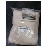 H.VERSAILTEX Armless Accent Chair Covers Thick Velvet Armless Chair Slipcovers High Stretch Chair Covers for Living Room Hotel Machine Washable Furniture Protector with Elastic Bottom, Ivory