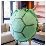 PTAEXCEL Wearable Turtle Shell Pillow, 51in/130cm Giant Wearable Tortoise Shell Plush Removable Oversized Turtle Stuffed Animal Dress Up Cushion Costume for Adults.