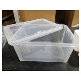 Citylife 17 QT Plastic Storage Bins Clear Storage Box with Lids Multipurpose Stackable Storage Containers for Organizing Tool, Craft, Crayon