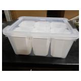 Citylife 17 QT Plastic Storage Bins Clear Storage Box with Lids Multipurpose Stackable Storage Containers for Organizing Tool, Craft, Crayon