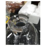 The Memory Company Officially Licensed Decanter with Mascot Stopper, University of Michigan TOP BROKEN