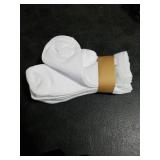 Velice Unisex Little Kids Youth Boys Girls Socks Soft Cotton Dress School Uniform Seamless Black White Crew Sock 10 Pairs(Black/White,9-12 Years)