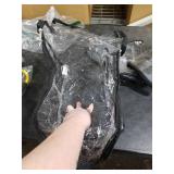 Lifewit 4 Pack Clear Clothes Storage Bags, 11 Inch Clear Cube Storage Bins, 18L Vinyl Foldable Moving Bags with Zipper, Storage Container for Sweater Sheets Yarns