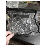 Lifewit 4 Pack Clear Clothes Storage Bags, 11 Inch Clear Cube Storage Bins, 18L Vinyl Foldable Moving Bags with Zipper, Storage Container for Sweater Sheets Yarns