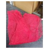 Artoid Mode Pearl Red Gauze Table Runner 120 Inch 10FT, Seasonal Sheer Dining Holiday Wedding Birthday Baby Shower Table Decor for Home Party