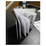 ZHIJIANHZ Adult Coloring Book for Women with Floral and Butterfly Designs,6.7x6.7 Inch 30 Pages for Relaxation and Stress Relief, Beautiful Flowers and Garden Scenes for Anxiety Relief