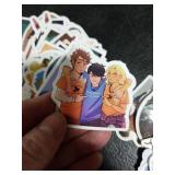 50 Percy Jackson Stickers Pack, Movie Theme Anime Cartoon Waterproof Vinyl Stickers for Water Bottle, Car Bumper, Luggage & More, Cute Graffiti Decals for Teens, Girls, Boys & Adults