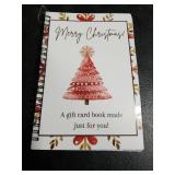 Christmas Gift Card Book for Adults, New Merry 5x7 Color Spiral Bound Card Book- Surprises On Every Page, DIY Personalized Xmas for Family, Friends (Christmas tree)