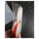 White and Red Hook & Loop Fastener Tape Roll