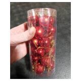 Emopeak 24Pcs Christmas Balls Ornaments for Xmas Christmas Tree - Shatterproof Christmas Tree Decorations Large Hanging Ball for Holiday Wedding Party Decoration (Red, 1.2-3.1CM)