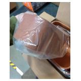 HofferRuffer Faux Leather Storage Baskets Bins with Velvet Lining for Organizing, Storage, Gifts, Set of 3 Nesting Shelf Baskets Decorative Storage Boxes for Home Organization (Brown)