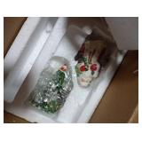 Spode Christmas Tree 3-Piece Hostess Set - Napkin Holder, Salt Shaker & Pepper Shaker (Santa & Tree Figural) - Festive Earthenware for Christmas, Holiday Entertaining - Decorative Gift Set