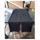 COPYLEAF Womens Dress Pants Wide Leg Stretchy Work Pants with Pockets Elastic Waist Pleated Front Business Casual Slacks Black Medium