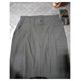 COPYLEAF Womens Dress Pants Wide Leg Stretchy Work Pants with Pockets Elastic Waist Pleated Front Business Casual Slacks Black Medium