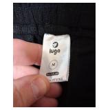 COPYLEAF Womens Dress Pants Wide Leg Stretchy Work Pants with Pockets Elastic Waist Pleated Front Business Casual Slacks Black Medium