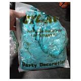 Teal Aqua Blue Wave Foil Curtains - 3.3 ft x 6.6 ft Tinsel Metallic Streamers for Photo Booth Birthday Wedding Girl Princess Bachelorette Euphoria Theme Party Decorations