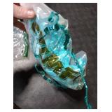 Teal Aqua Blue Wave Foil Curtains - 3.3 ft x 6.6 ft Tinsel Metallic Streamers for Photo Booth Birthday Wedding Girl Princess Bachelorette Euphoria Theme Party Decorations