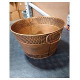 Metal Ice Bucket Galvanized Beverage Tub,Drink Buckets Large Cooler for Wine Beer Champagne Cocktails for Catering, Bars, Parties, Outdoor Events(Copper-1PC)