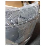 HYLEORY Queen Comforter, All Season Down Alternative Duvet Insert, Winter Warm Quilted Bed Comforter with Corner Tabs,Machine Washable, Dark Grey, 88x88 Inch