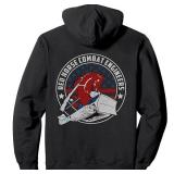 Port and Company Red Horse Combat Engineers Black Hoodie M