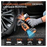 Tire Inflator Portable Air Compressor, Powered Handheld Air Pump, cordless tire inflator 5X Faster Portable Tire Inflator - TOOL ONLY