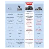 AZDOME M550 Pro 5G WiFi 3 Channel Dash Cam Built-in GPS, 4K Dual Dash Camera Front and Rear with 64GB Card, 2.5K+1080P+1080P Triple Car Camera, 3.19\" IPS Screen, IR Night Vision, 24H Parking Mode