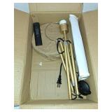 Lightdot 68IN LED Floor Lamp for Living Room, Modern Standing Tall Lamps with Crystal Lamp Head, Aquarium Night Light with Foot Switch, Mid Century Industrial Floor Lamp for Bedroom/Office-Gold