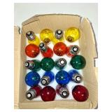 S14 Christmas Replacement Light Bulbs, 20 Pack Glass Edison Vintage Bulbs, 11 Watt, E26 Medium Base, Waterproof Commercial Christmas Bulb for Indoor Outdoor Home Patio Garden Decoration, Multicolor