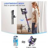 Cordless Vacuum Cleaner,Vacuum Cleaners for Home with Super Suction,Lightweight Stick Vacuum with 35 Mins Runtime,Rechargeable Cordless Vacuum for Carpet, Tile, Pet Hair, Hardwood Floors(Black)