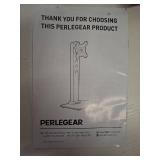 Perlegear Monitor Stand, Freestanding Monitor Mount for 13-34 inch Screens with 360 Degree Rotation, 5 Height Settings, Adjustable Desk Riser with Swivel and Tilt, Max VESA 100x100mm, PGTVS29