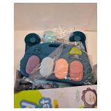 dearlomum Baby Play Mat Gym, Funny Play Piano Tummy Time Activity Mat with 5 Infant Sensory Toys, Music and Lights, Boy & Girl Gifts for Newborns 0 to 3 6 9 12 Months (Blue)