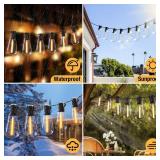 litogo 240FT Dimmable Patio Lights Waterproof, LED Outdoor String Lights with Shatterproof Edison Bulbs, Outside Hanging Light with Timer for Bistro Yard Tent Garden Camp