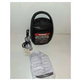 Kismile Small Electric Space Heater Ceramic Space Heater,Portable Heater Fan for Office with Adjustable Thermostat and Overheat Protection ETL Listed for Kitchen, 750W/1500W(Black)