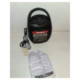 Kismile Small Electric Space Heater Ceramic Space Heater,Portable Heater Fan for Office with Adjustable Thermostat and Overheat Protection ETL Listed for Kitchen, 750W/1500W(Black)