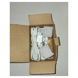 Accessory Cord with One Clear Light Bulb, 6 Feet UL Listed White Cord with On and Off Switch Plugs - Perfect for Holiday Decorations and Craft Projects, 2 Pack