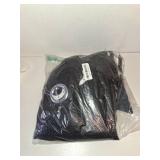 KONZENT Waffle Shower Curtain Hotel Fabric Shower Curtain Machine Washable with Snap in Removable Liner for Bathroom Bathtubs Spa(Black,71" (W) X 84" (H))